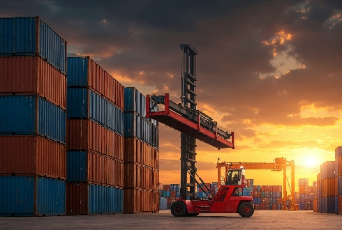 shipping-containers-port-sunset
